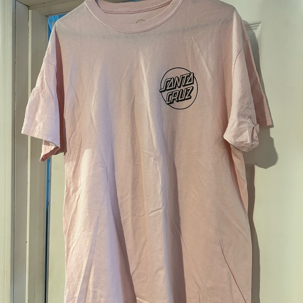 Santa Cruz Skateboards Light Pink Short Sleeve Tee